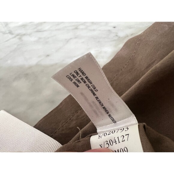 Gap Black and Olive Green Silk & Cotton Dress w/Pockets Size 0 - Picture 5 of 8